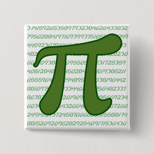 Badge Carré 5 Cm Séquence Pi (Devant)