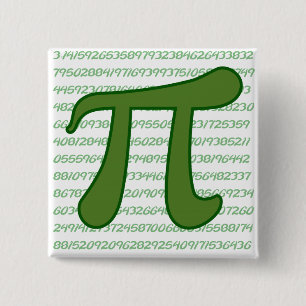 Badge Carré 5 Cm Séquence Pi