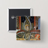 Badge Carré 5 Cm Seraphim épurant les lèvres d'Isaïe (Devant & derrière)