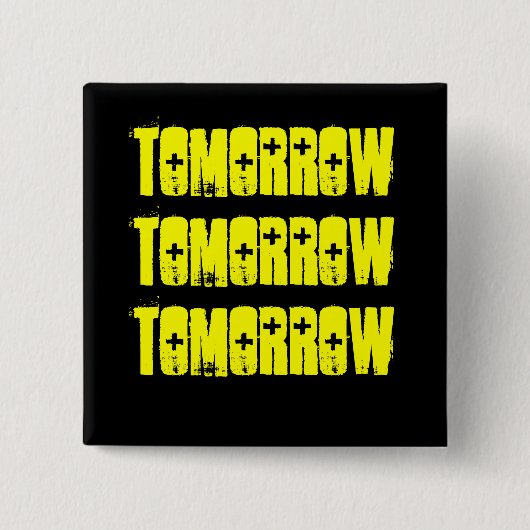 Badge Carré 5 Cm Séries McBeth de Tomorrow-The Shakespeare (Devant)