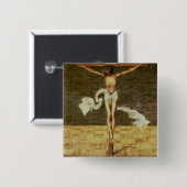 Badge Carré 5 Cm Sermon de Martin Luther (Devant & derrière)