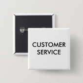 BADGE CARRÉ 5 CM SERVICE CLIENT (Devant & derrière)