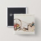 Badge Carré 5 Cm Service de affilage royal (Devant & derrière)