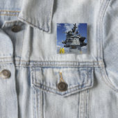 Badge Carré 5 Cm Service de l'air Les navigateurs testent le systèm (En situation)