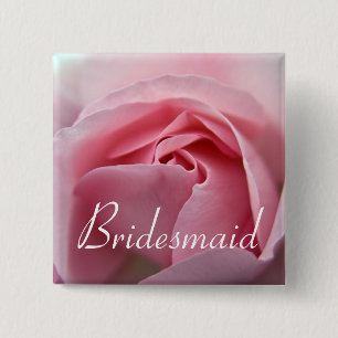 Badge Carré 5 Cm S'est levé : : Bouton de mariage de demoiselle