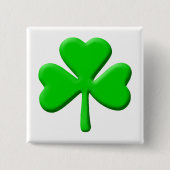 Badge Carré 5 Cm shamrock 3d (Devant)