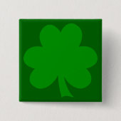 Badge Carré 5 Cm Shamrock vert (Devant)