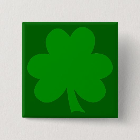 Badge Carré 5 Cm Shamrock vert (Devant)