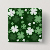 Badge Carré 5 Cm Shamrocks de la Saint Patrick (Devant)