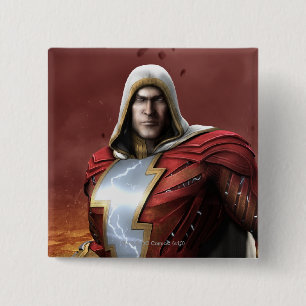 Badge Carré 5 Cm Shazam