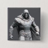 Badge Carré 5 Cm Shazam Alternate (Devant)