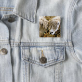 BADGE CARRÉ 5 CM SHEEP (En situation)