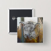 BADGE CARRÉ 5 CM SHEEP (Devant & derrière)