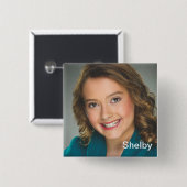 Badge Carré 5 Cm Shelby 2 (Devant & derrière)