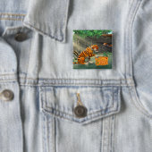 Badge Carré 5 Cm Sherekhan 1 (En situation)