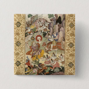 Badge Carré 5 Cm Shiva tuant le démon Andhaka, c.1585-90