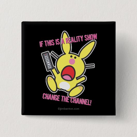 Badge Carré 5 Cm Si c'est une télé réalité (Devant)
