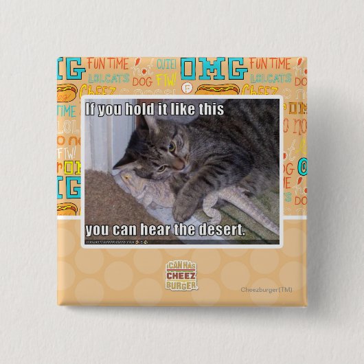 Badge Carré 5 Cm Si vous le tenez comme ça (Devant)