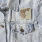 Badge Carré 5 Cm Sicile, Sardaigne (En situation)