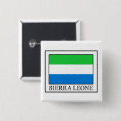 Badge Carré 5 Cm Sierra Leone (Devant & derrière)