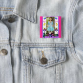 Badge Carré 5 Cm sierrafront (En situation)