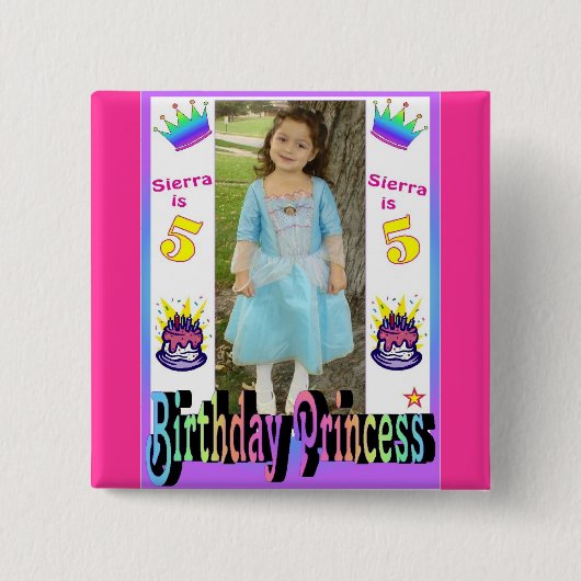 Badge Carré 5 Cm sierrafront (Devant)