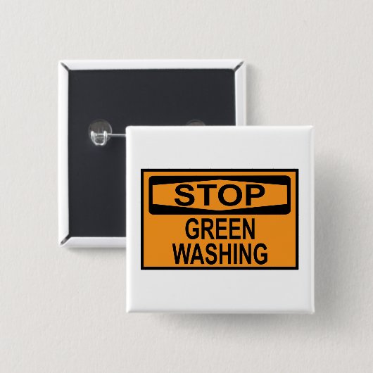 BADGE CARRÉ 5 CM SIGNE D'ARRÊT (Devant & derrière)