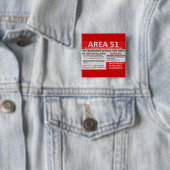 Badge Carré 5 Cm Signe du secteur 51 (En situation)