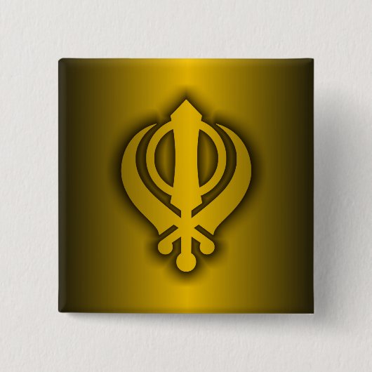 Badge Carré 5 Cm Sikh (Devant)