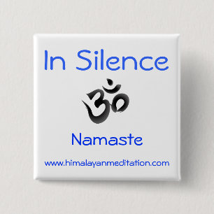 Badge Carré 5 Cm Silence