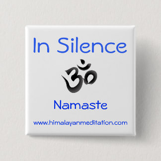 Badge Carré 5 Cm Silence