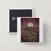 Badge Carré 5 Cm Silence précieux du (Devant & derrière)