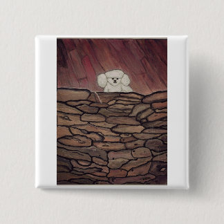 Badge Carré 5 Cm Silence précieux du