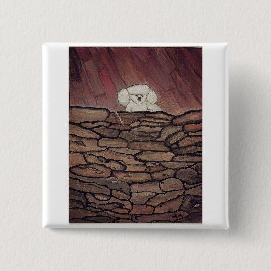 Badge Carré 5 Cm Silence précieux du (Devant)