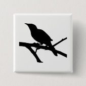 Badge Carré 5 Cm Silhouette Mockingbird (Devant)