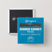 Badge Carré 5 Cm Silver Comet Trail (RT2) (Devant & derrière)