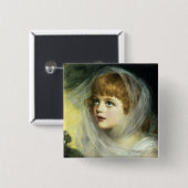 Badge Carré 5 Cm Simplicity et Innocence, 1900 (Devant & derrière)