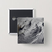 Badge Carré 5 Cm Simulation de nuage d'une seule journée (Devant & derrière)