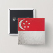 Badge Carré 5 Cm Singapour (Devant & derrière)