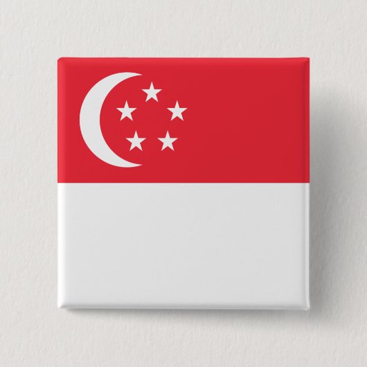Badge Carré 5 Cm Singapour (Devant)