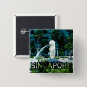 Badge Carré 5 Cm Singapour (Devant & derrière)