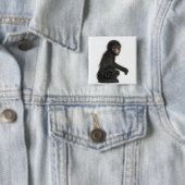 Badge Carré 5 Cm Singe à tête rouge - Ateles paniscus (3 (En situation)