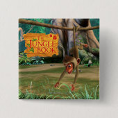 Badge Carré 5 Cm Singe de bébé (Devant)