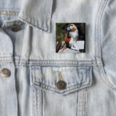 Badge Carré 5 Cm Singe de Patas (En situation)