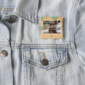 Badge Carré 5 Cm Sites intéressants (En situation)