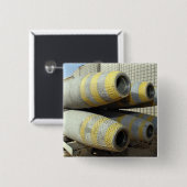 Badge Carré 5 Cm Six bombes GBU-12 sont dans un rack (Devant & derrière)