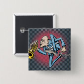 Badge Carré 5 Cm Skamania (Devant & derrière)