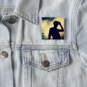 Badge Carré 5 Cm Skywide (En situation)