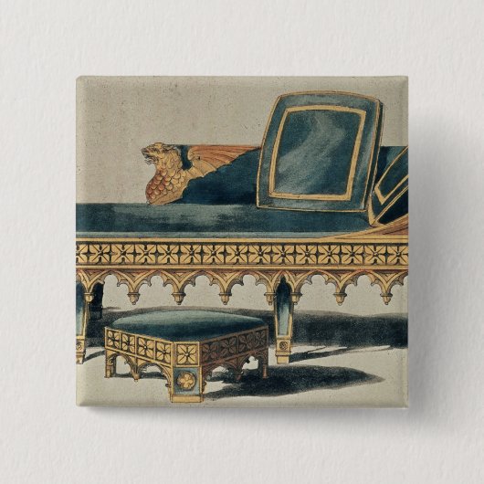 Badge Carré 5 Cm Sofa gothique du 'dépôt des arts (Devant)