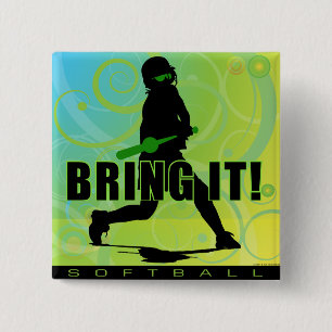 Badge Carré 5 Cm softball102